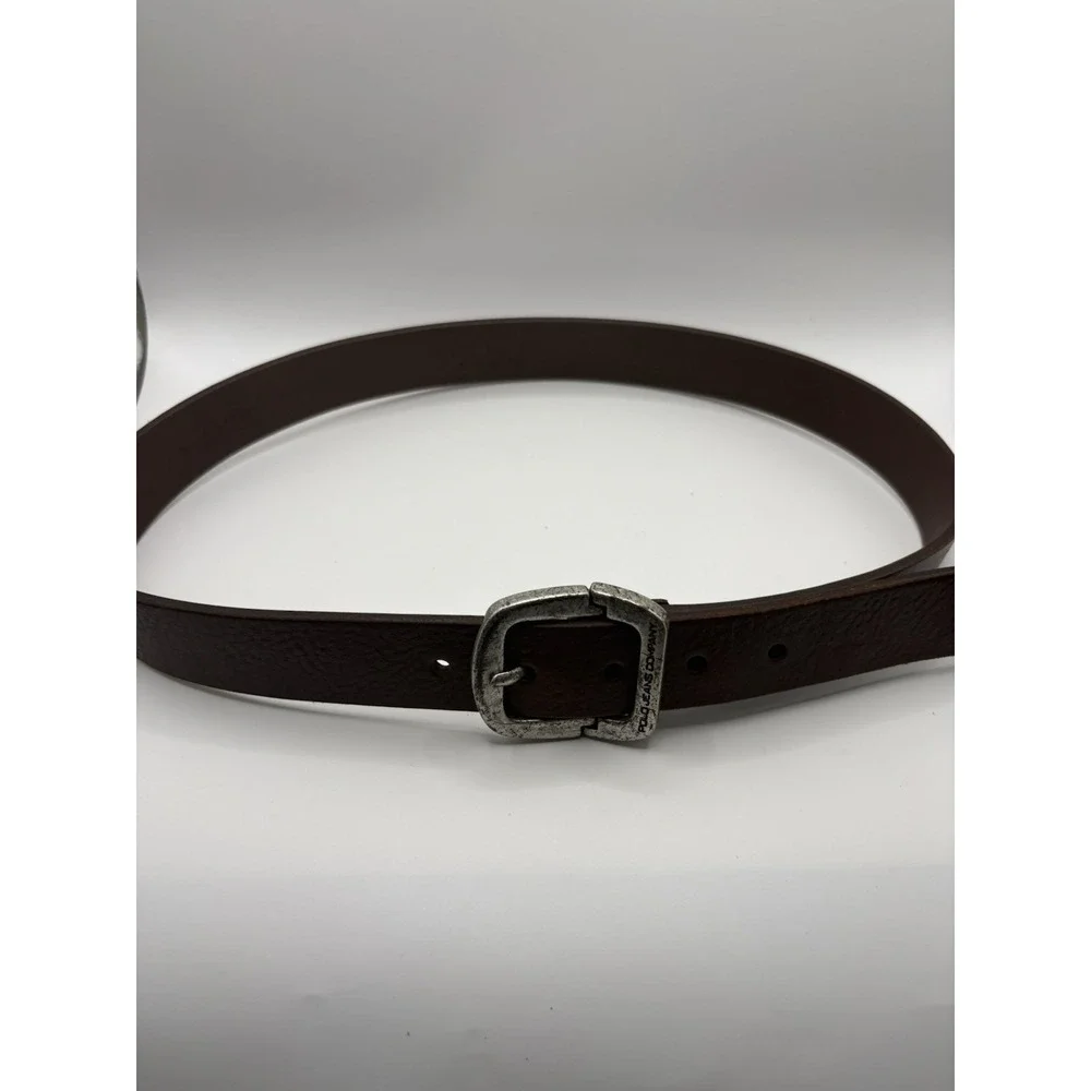 Polo Jeans Co Ralph Lauren Leather Belt Brown 39